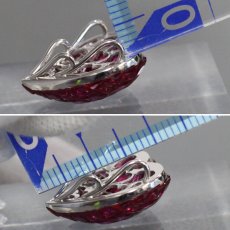 画像6: K18WGルビーペンダントトップ ハートモチーフ 4.0g ソーティング (6)