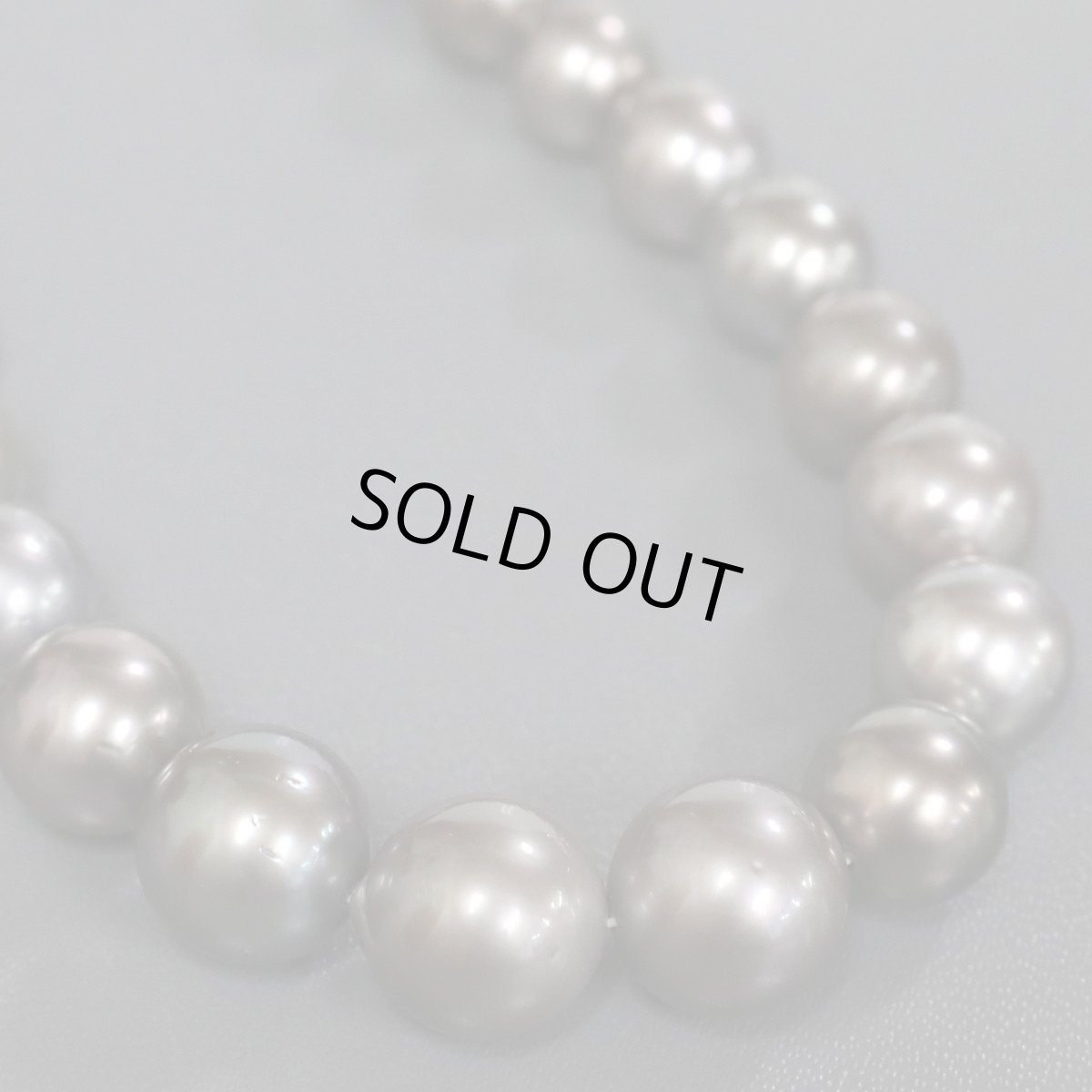 画像6: グレーパールネックレス シルバー金具 7.8-12.0mm 40cm (6)