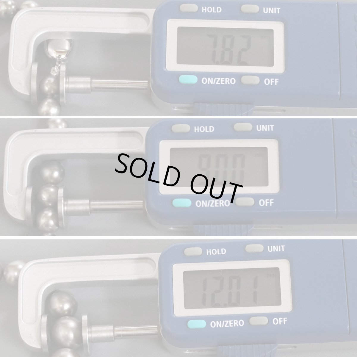 画像8: グレーパールネックレス シルバー金具 7.8-12.0mm 40cm (8)