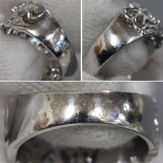 画像6: Pt900ダイヤモンドリング フラワーモチーフ D0.27 9.6g #11 (6)