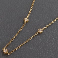 画像2: アガット K18ダイヤモンドブレスレット D0.04 0.8g 16.5cm (2)