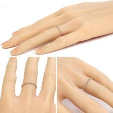 画像10: K18PGダイヤモンドリング ハーフエタニティ D0.17 0.9g #10 (10)