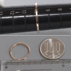 画像8: K18PGダイヤモンドリング ハーフエタニティ D0.17 0.9g #10 (8)