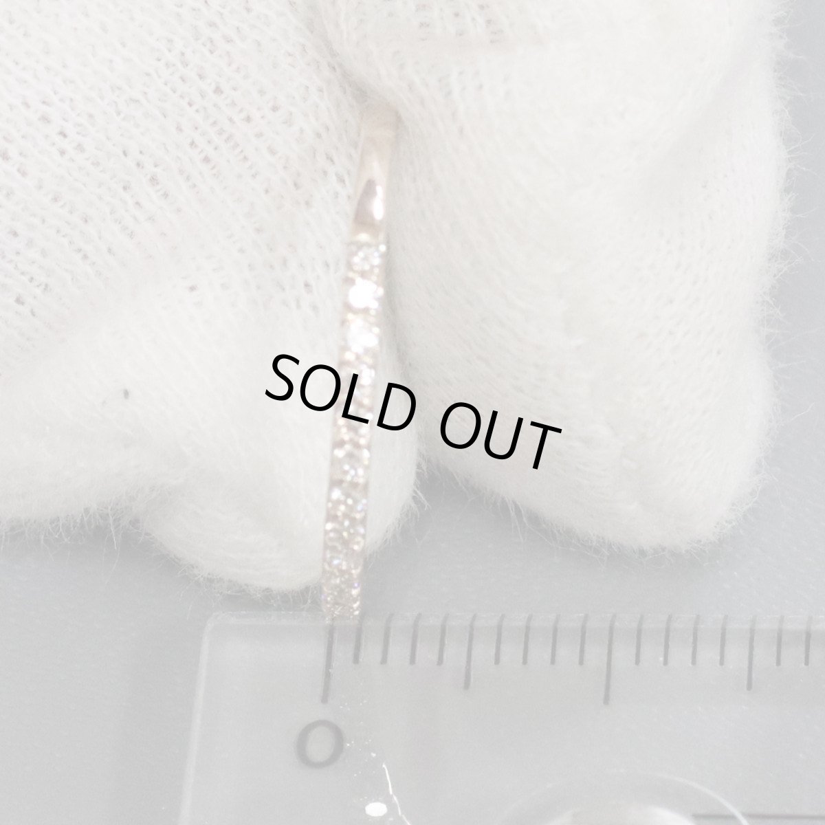 画像9: K18PGダイヤモンドリング ハーフエタニティ D0.17 0.9g #10 (9)