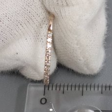 画像9: K18PGダイヤモンドリング ハーフエタニティ D0.17 0.9g #10 (9)