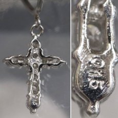 画像7: Pt900ダイヤモンドイヤリング クロスモチーフ D0.15×2 2.2g (7)
