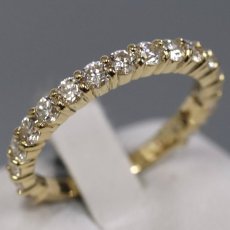 画像1: K18ダイヤモンドリング D1.17 2.8g #14.5 (1)