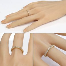 画像10: K18ダイヤモンドリング D1.17 2.8g #14.5 (10)