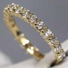 画像2: K18ダイヤモンドリング D1.17 2.8g #14.5 (2)