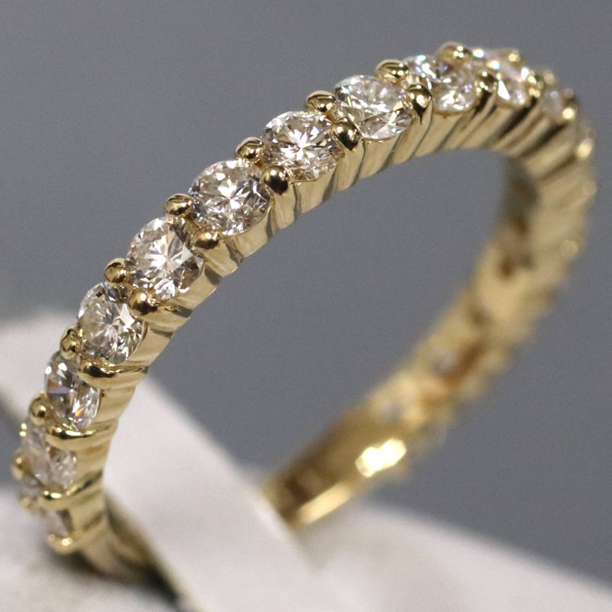 画像3: K18ダイヤモンドリング D1.17 2.8g #14.5 (3)