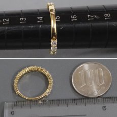 画像8: K18ダイヤモンドリング D1.17 2.8g #14.5 (8)