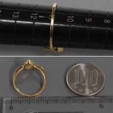 画像8: K18ダイヤモンドリング D0.238 D0.17 2.3g #11 (8)