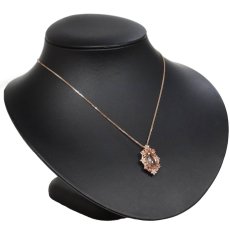 画像6: 750/K18PGモルガナイトダイヤモンドサファイアペンダント M4.04 D0.33 S0.23 6.4g AJ付45cm (6)