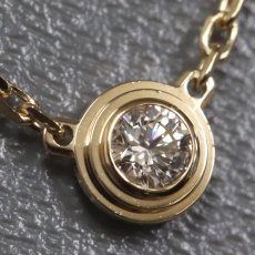 画像2: 750YGダムール ネックレス XS 1PD 2.1g(B7224517)内外箱 保証書 (2)