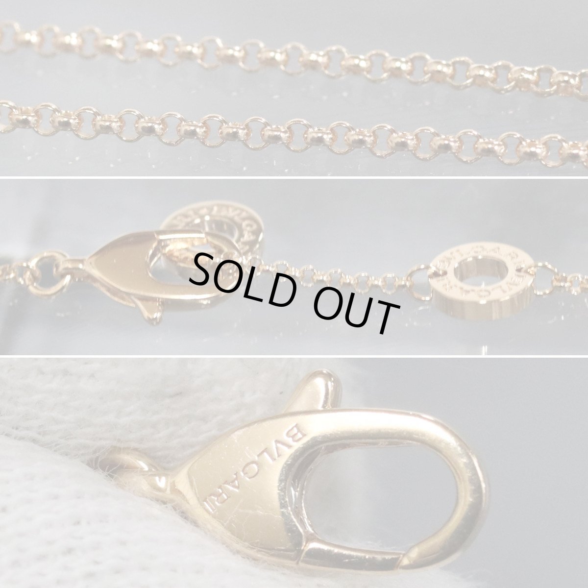 画像5: ブルガリ・ブルガリ ネックレス マザーオブパール(350553)750PG 5.8g 41-43cm 内外箱 保証書 (5)