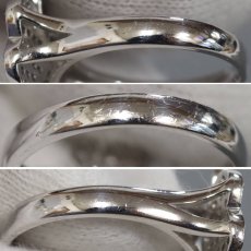 画像6: K18WGダイヤモンドリング フラワーモチーフ D0.72 4.8g #11 (6)