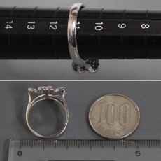 画像8: K18WGダイヤモンドリング フラワーモチーフ D0.72 4.8g #11 (8)