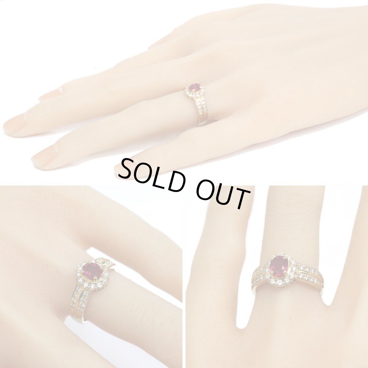 画像10: K18ルビーダイヤモンドリング R0.674 D0.66 4.3g #11 鑑別カード (10)