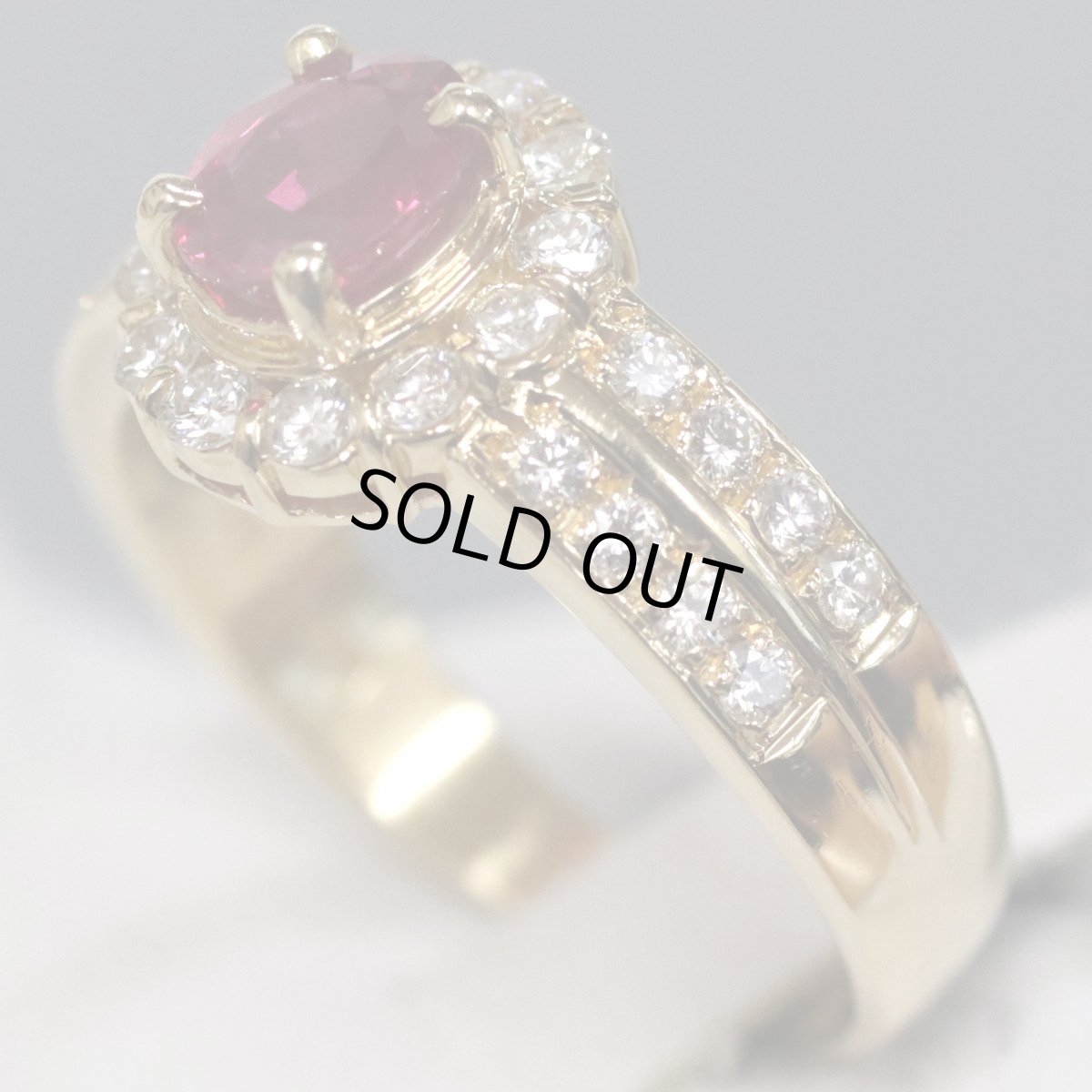 画像3: K18ルビーダイヤモンドリング R0.674 D0.66 4.3g #11 鑑別カード (3)