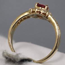 画像5: K18ルビーダイヤモンドリング R0.674 D0.66 4.3g #11 鑑別カード (5)