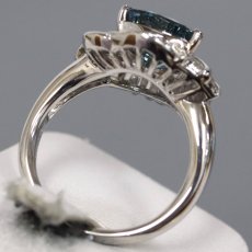 画像5: Pt900ゾイサイトダイヤモンドリング 2.767 D0.83 11.2g #13 鑑別カード (5)