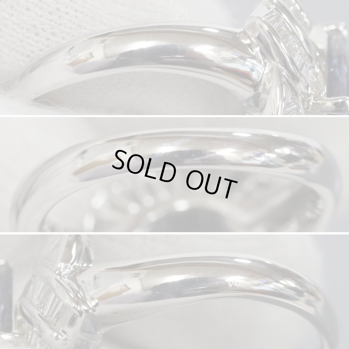 画像6: Pt900ゾイサイトダイヤモンドリング 2.767 D0.83 11.2g #13 鑑別カード (6)