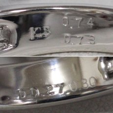 画像7: K18WG非加熱ピジョンブラッドルビー/ダイヤモンドリング R0.74 R0.78 D0.27 D0.30 6.4g #14 AIGS鑑別書×2 (7)
