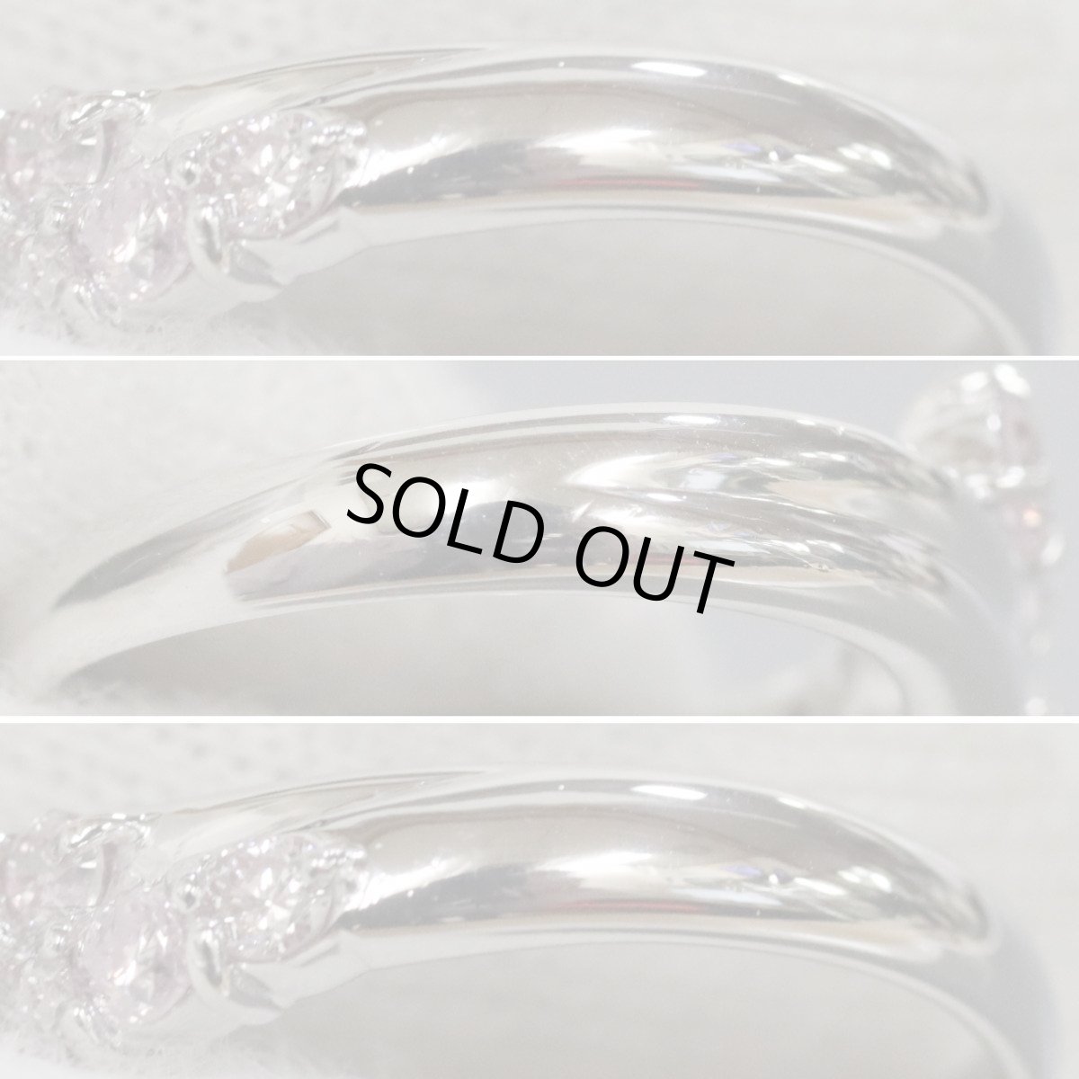 画像6: Pt900ピンクダイヤモンドリング PD1.02 7.4g #12.5 ソーティング (6)