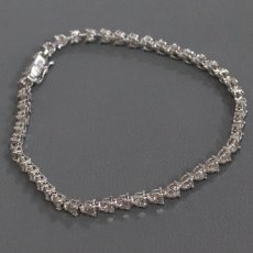 画像1: K18WGダイヤモンドテニスブレスレット D3.03 10.2g 18.5cm (1)