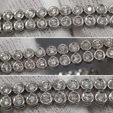 画像2: Pt850ダイヤモンドテニスブレスレット D2.00 20.7g 17.0-17.5cm (2)
