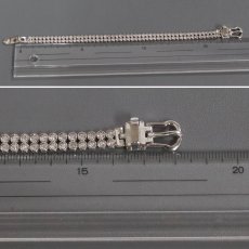 画像6: Pt850ダイヤモンドテニスブレスレット D2.00 20.7g 17.0-17.5cm (6)