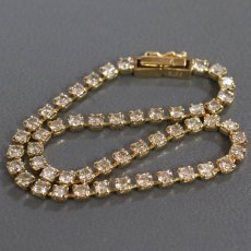 画像1: K18ダイヤモンドテニスブレスレット D3.00 5.3g 17.5cm (1)