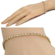 画像10: K18ダイヤモンドテニスブレスレット D3.00 5.3g 17.5cm (10)