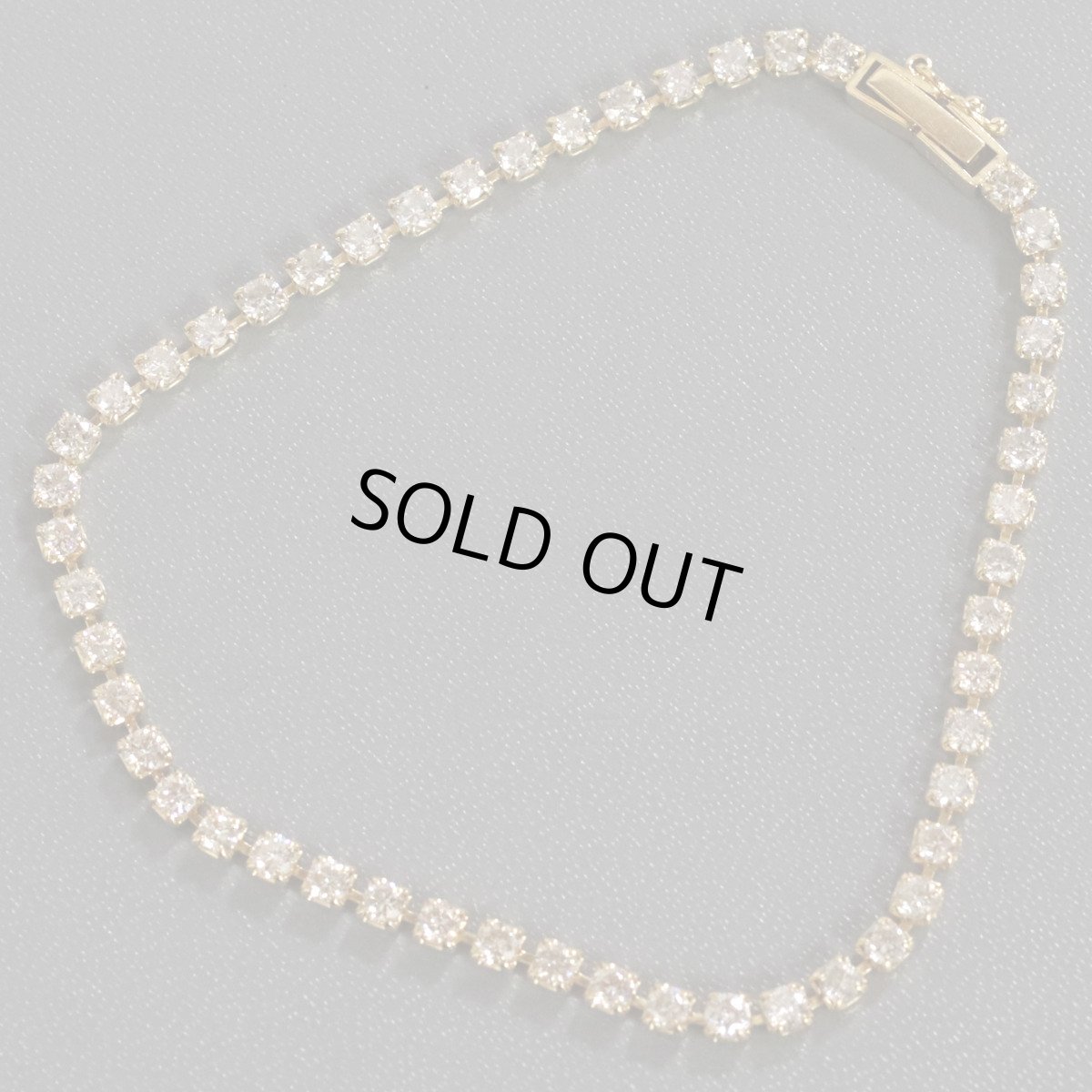 画像2: K18ダイヤモンドテニスブレスレット D3.00 5.3g 17.5cm (2)