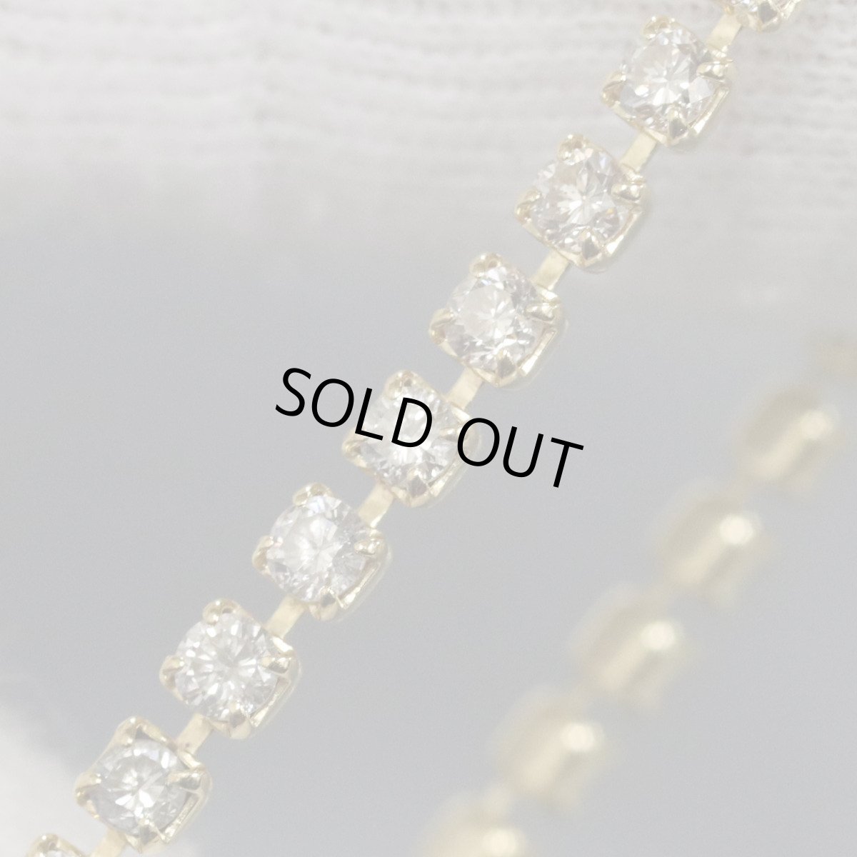 画像3: K18ダイヤモンドテニスブレスレット D3.00 5.3g 17.5cm (3)