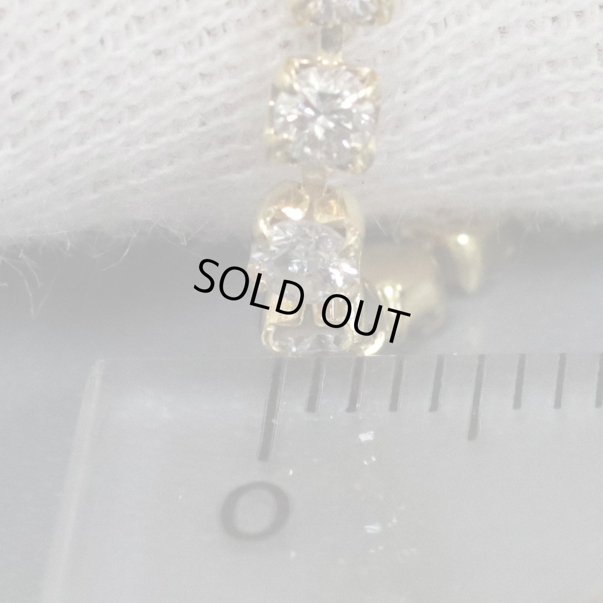 画像8: K18ダイヤモンドテニスブレスレット D3.00 5.3g 17.5cm (8)