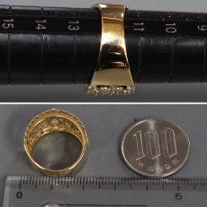 画像8: K18ダイヤモンドリング D0.59 D1.59 6.7g #12 (8)