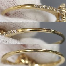 画像7: K18ダイヤモンドリング D0.51 D0.19 2.3g #14.5 ソーティング (7)