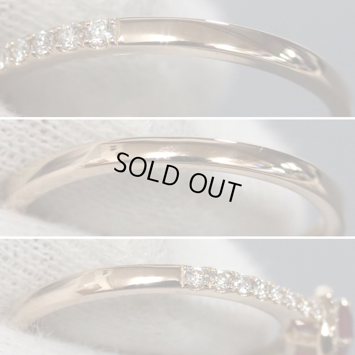 画像6: K18PGルビーダイヤモンドリング R0.23 D0.16 1.9g #11 鑑別書 (6)