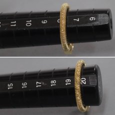 画像7: K18ダイヤモンドリング 伸縮式 D0.30 3.0g #8-20 (7)