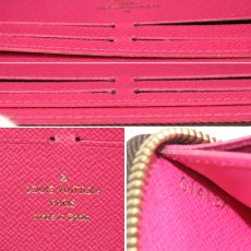 画像10: ポルトフォイユ・クレマンス フラワーチャーム(M64201)モノグラム ホットピンク (10)