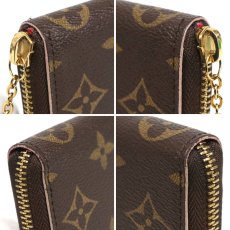 画像3: ポルトフォイユ・クレマンス フラワーチャーム(M64201)モノグラム ホットピンク (3)