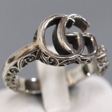 画像1: SV925アラベスク ダブルG キーモチーフリング 5.6g #16(627760) (1)