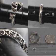 画像7: SV925アラベスク ダブルG キーモチーフリング 5.6g #16(627760) (7)