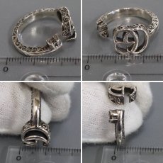 画像8: SV925アラベスク ダブルG キーモチーフリング 5.6g #16(627760) (8)