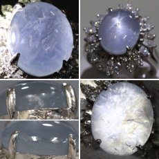 画像5: Pt900スターサファイアダイヤモンドリング S11.510 D1.05 14.6g #16 (5)