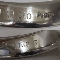 画像8: Pt900スターサファイアダイヤモンドリング S11.510 D1.05 14.6g #16 (8)