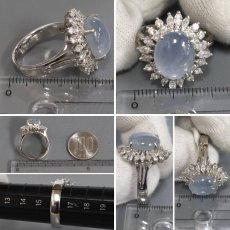 画像9: Pt900スターサファイアダイヤモンドリング S11.510 D1.05 14.6g #16 (9)