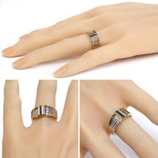 画像10: K18/Pt900サファイアリング S0.24 4.7g #15 (10)