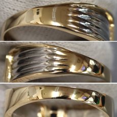 画像6: K18/Pt900サファイアリング S0.24 4.7g #15 (6)